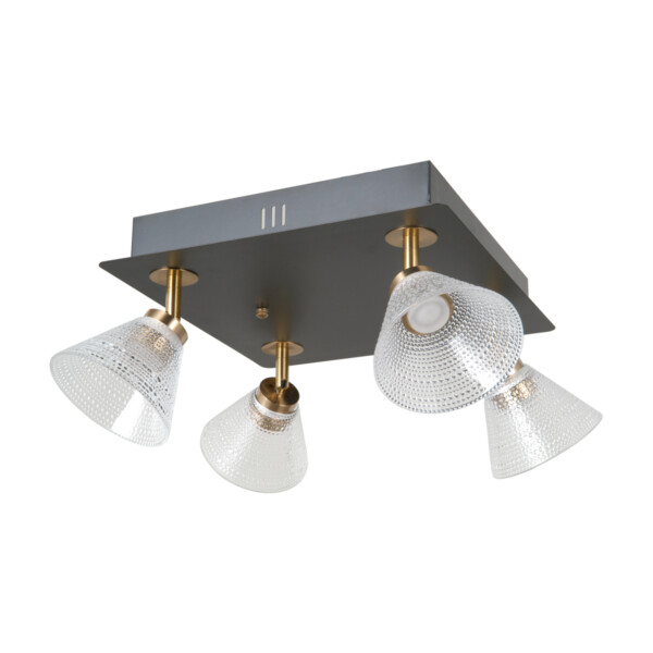 Lampa sufitowa Orella WL-34393-4S-BK-HBR - Italux
