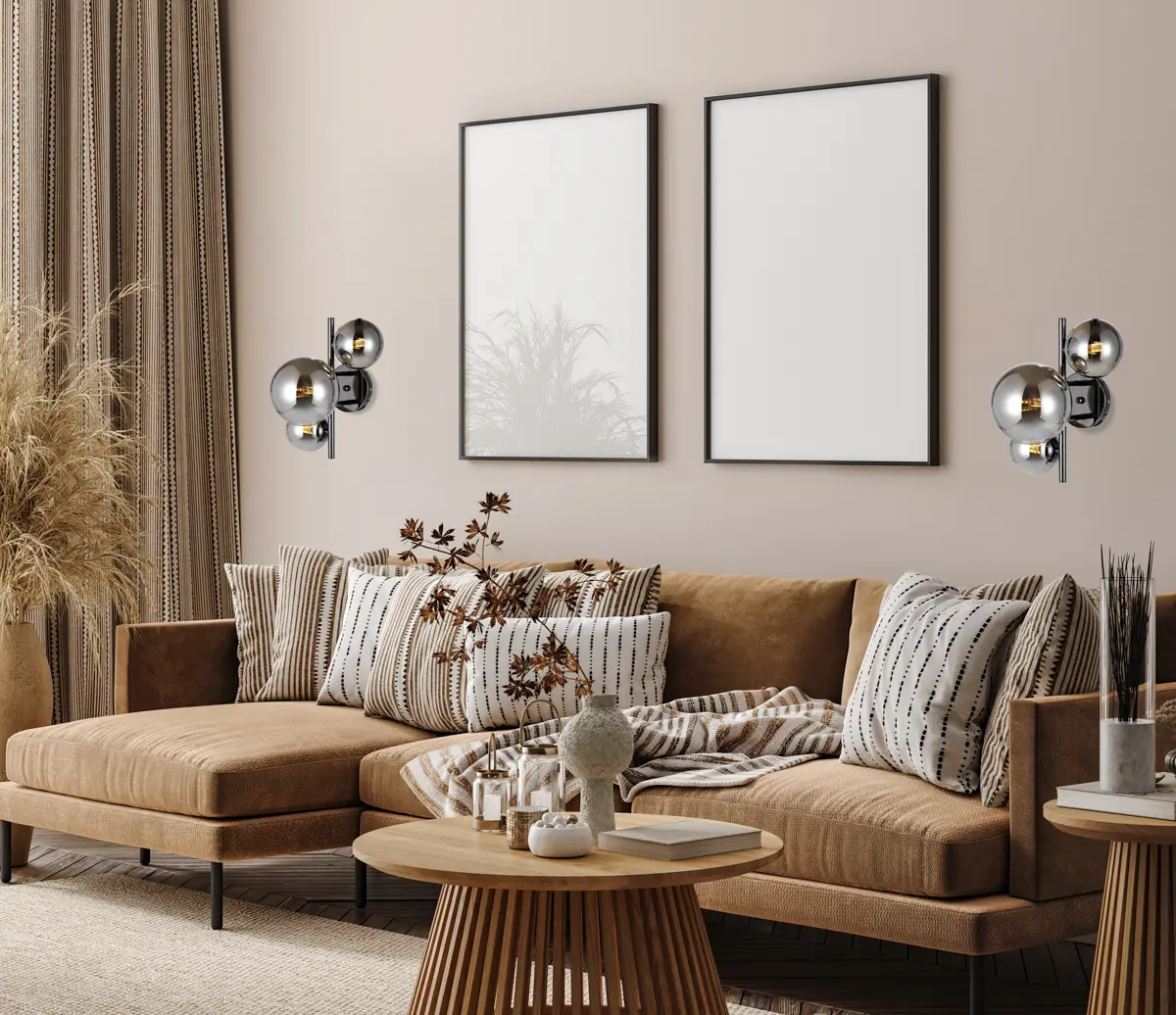 Lampa designerska ścienna Canello WL-406007-3A-BCR- Italux - obrazek 2