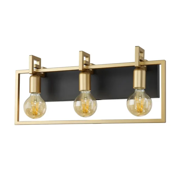 Kinkiet loft Primero WL-44003-3-BK-GD- Italux