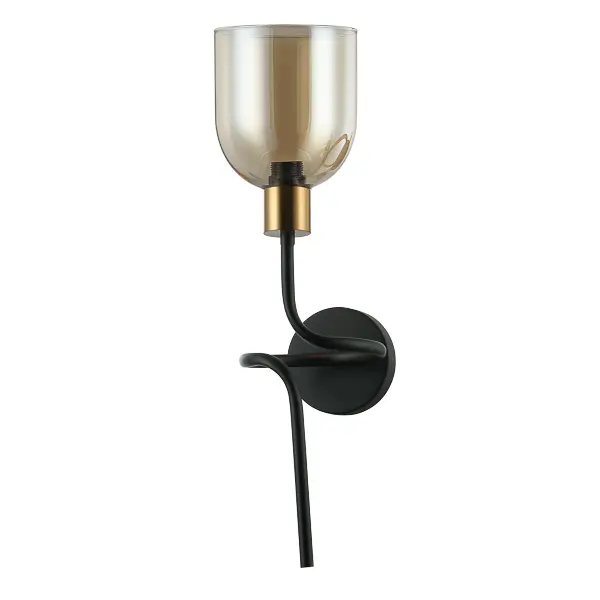 Kinkiet designerski Servio WL-66892-1A-BK-AMB- Italux