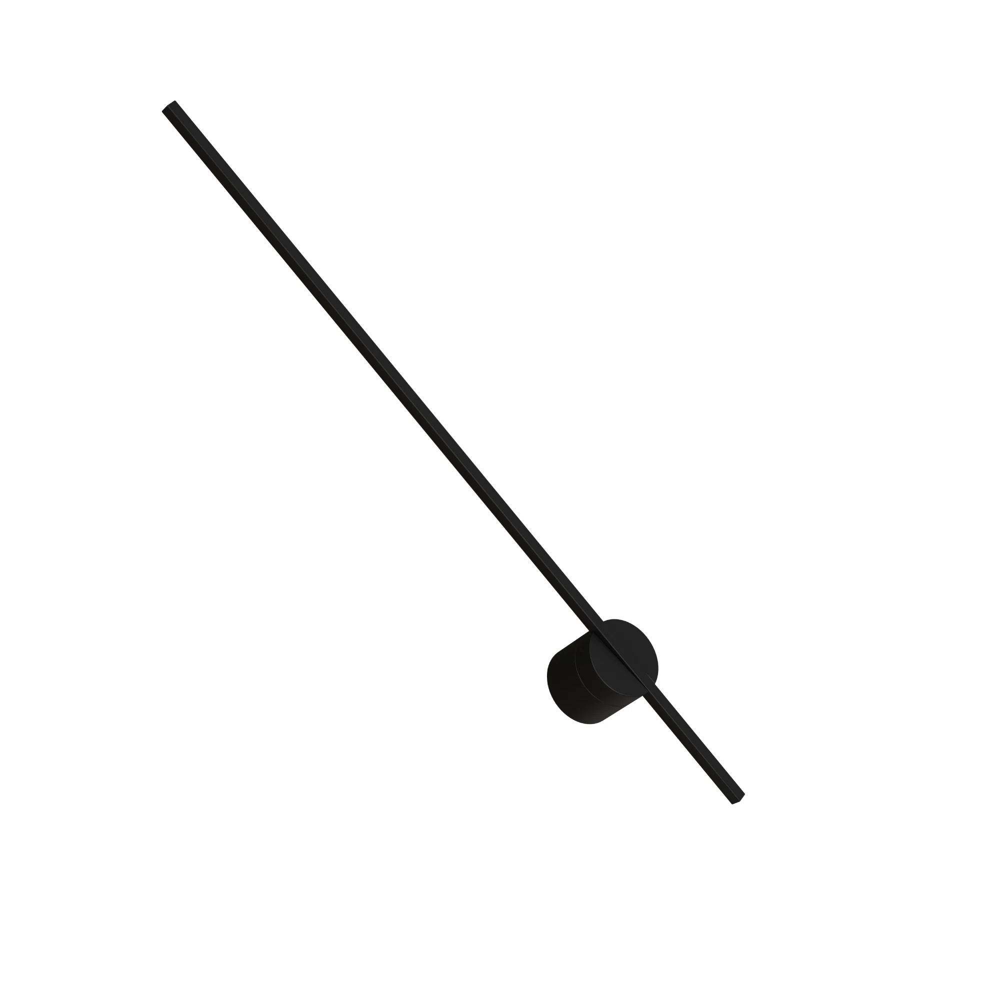 Kinkiet ścienny łazienkowy Chloe 1xLED czarny IP44 WL0107-BK - Yaskr