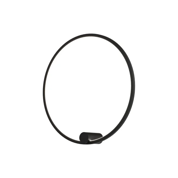 Kinkiet ścienny czarny LED RINGA WALL M WL0116-M-BK - Yaskr