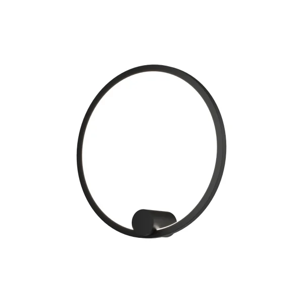 Kinkiet ścienny czarny LED RINGA WALL S WL0116-S-BK - Yaskr