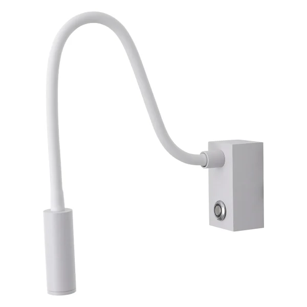 Kinkiet ruchomy biały do sypialni ADJUSTA WL0117-WH - Yaskr
