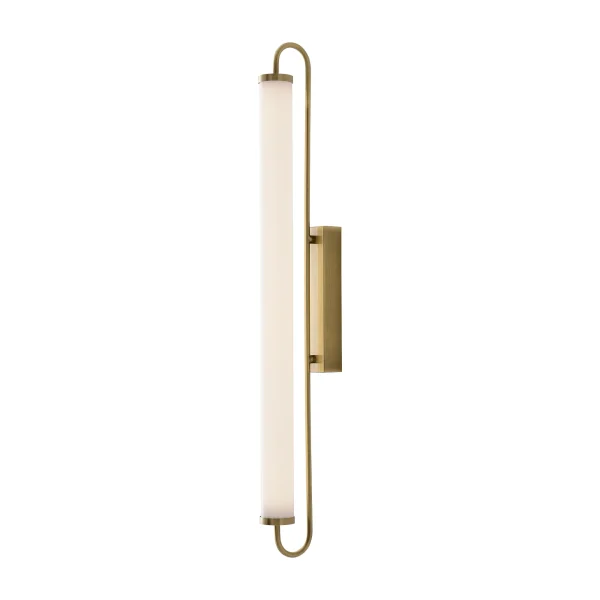 Kinkiet łazienkowy IP44 złoty + biały OLENDRIA-L WL0119-L - Yaskr