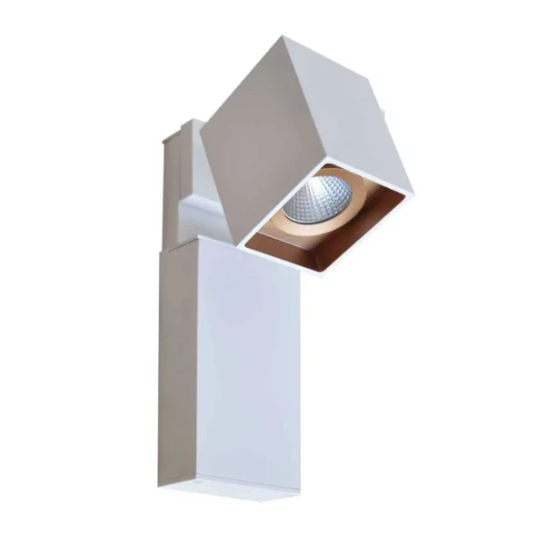 Kinkiet nowoczesny ARAVENA WHITE GOLD WLB073/5W 4000K WH+GO - Italux