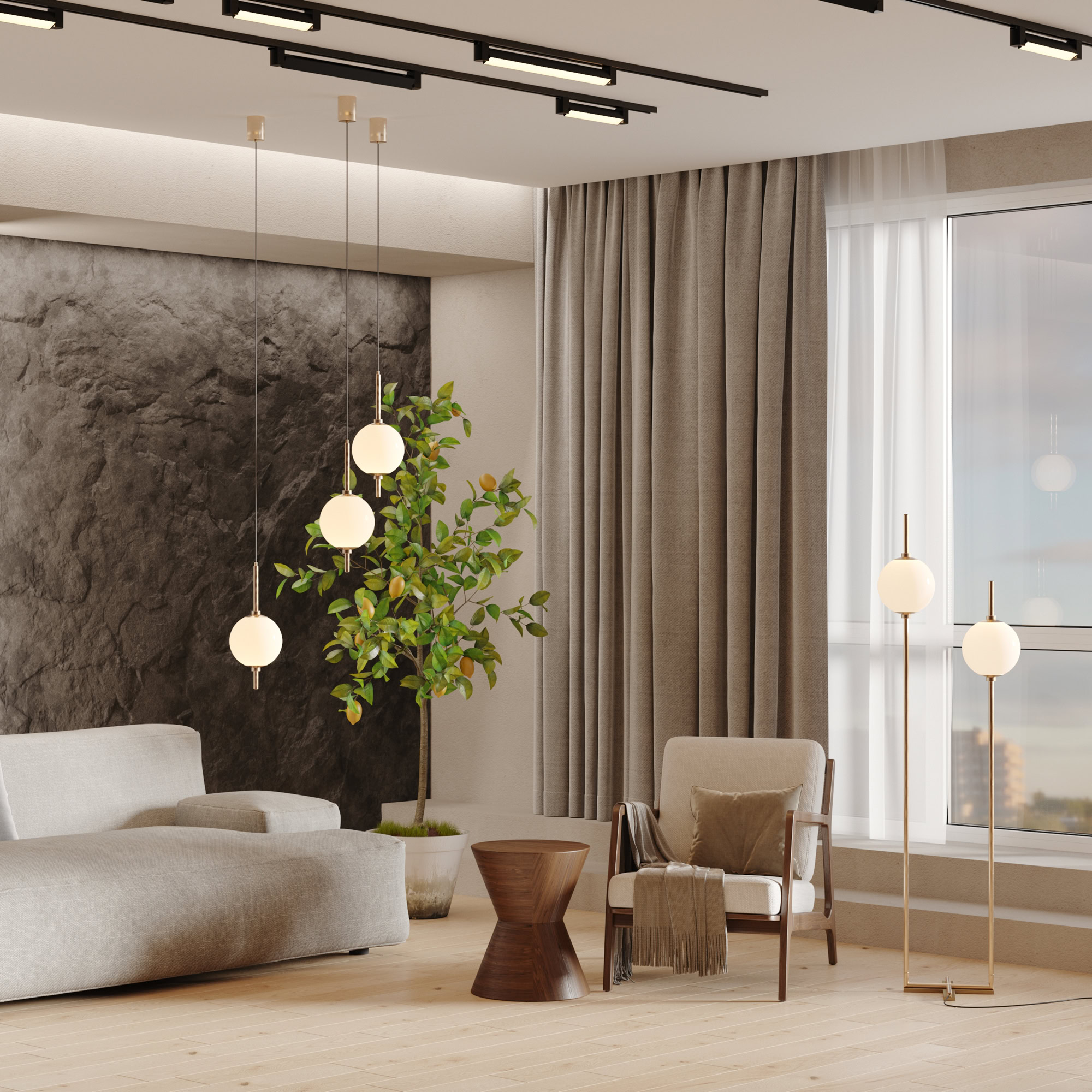 Lampa wisząca The Sixth Sense Z020PL-L6BS3K- Maytoni - obrazek 2