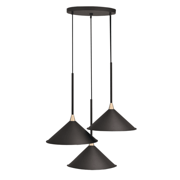 Lampa wisząca Merto 3 - Czarna (320 mm) 5066 - Antigo