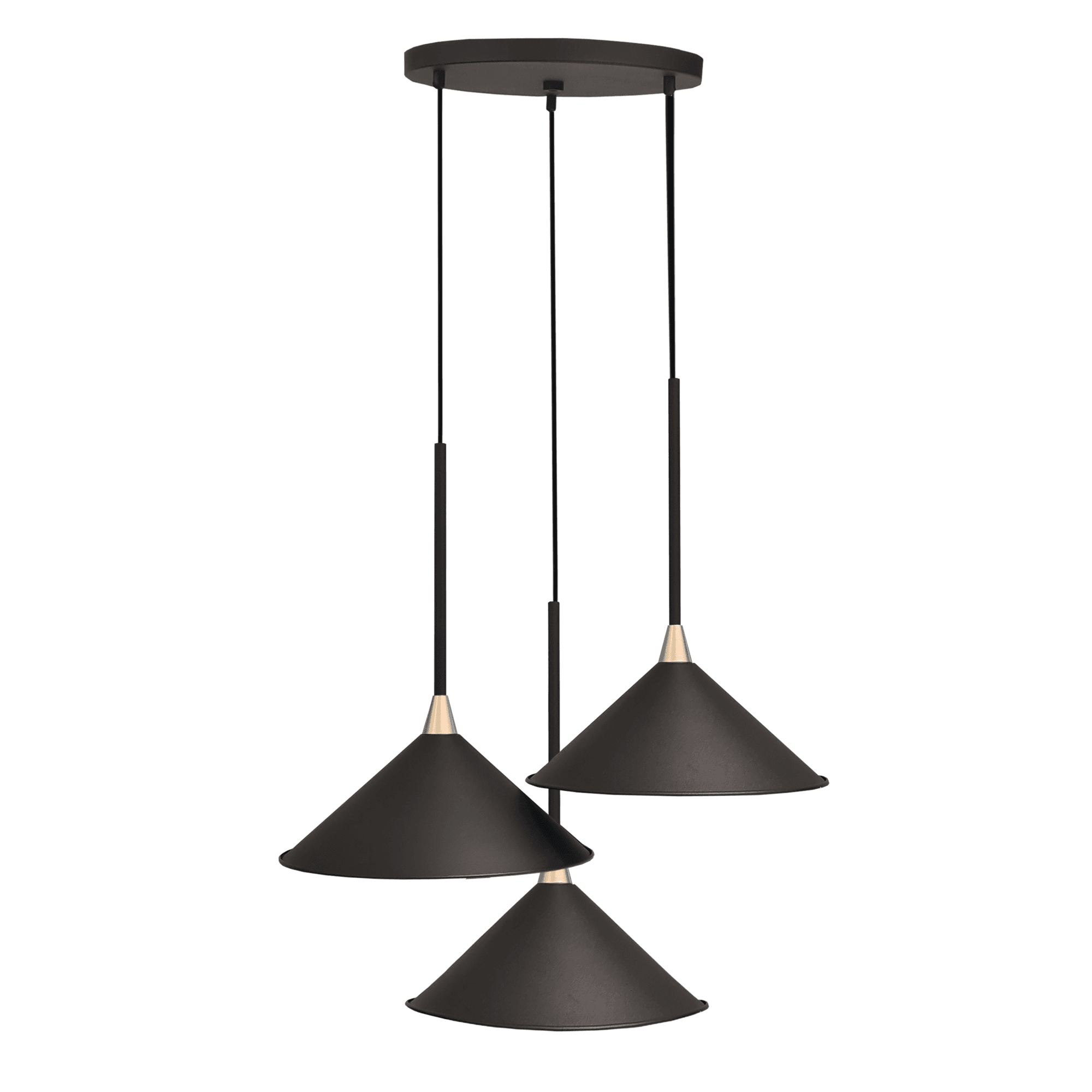 Lampa wisząca Merto 3 - Czarna (320 mm) 5066 - Antigo