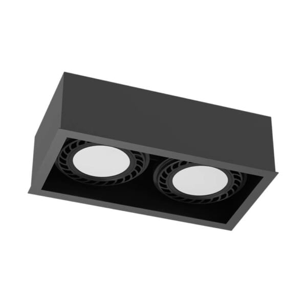 Plafon Cage out 1-2 - Czarny (85 mm) 1273 - Antigo