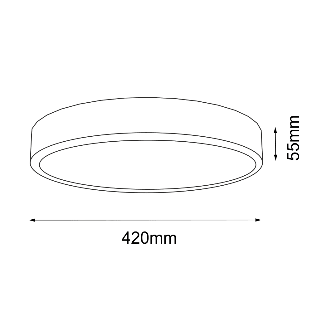 Plafon Nomi - Biały (420 mm) 4000K 8447 - Antigo - obrazek 2