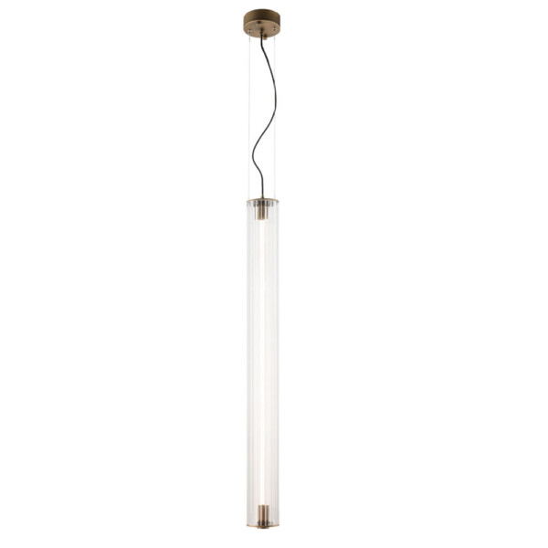 Lampa wisząca MEREZI 1 mosiądz patyna mat 3000K 5216 - Antigo