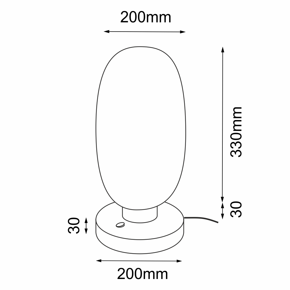 Lampa stołowa Tanpo I G - Czarna (200 mm) 2033 - Antigo - obrazek 2