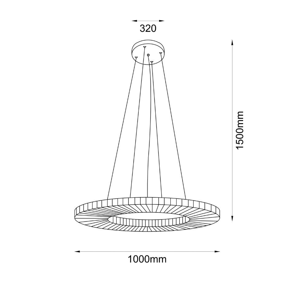 Lampa wisząca NEXO Z4 czerwona terakota średnica 100 cm 4000K 5229 - Antigo - obrazek 2