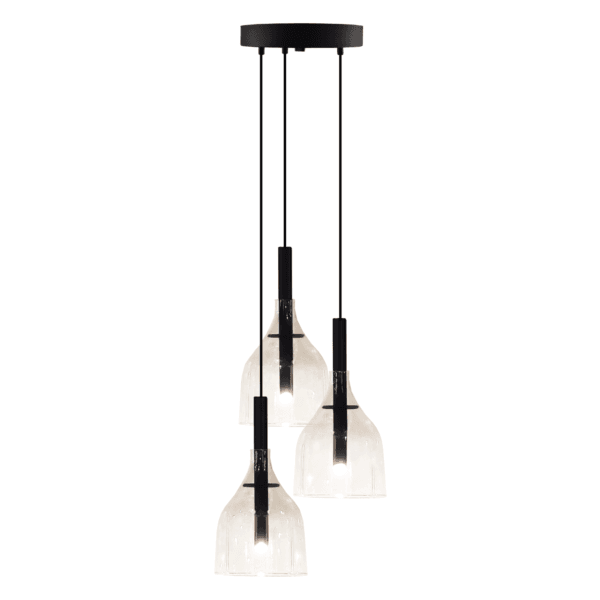 Lampa wisząca Botor O 3 - Czarna (200 mm) 5097 - Antigo