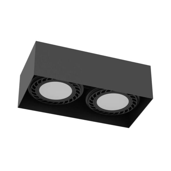 Plafon Cage out 0-2 - Czarny (85 mm) 1269 - Antigo