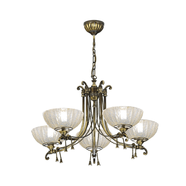 Lampa wisząca Granda 5 - Patyna połysk (810 mm) 8315  - Antigo