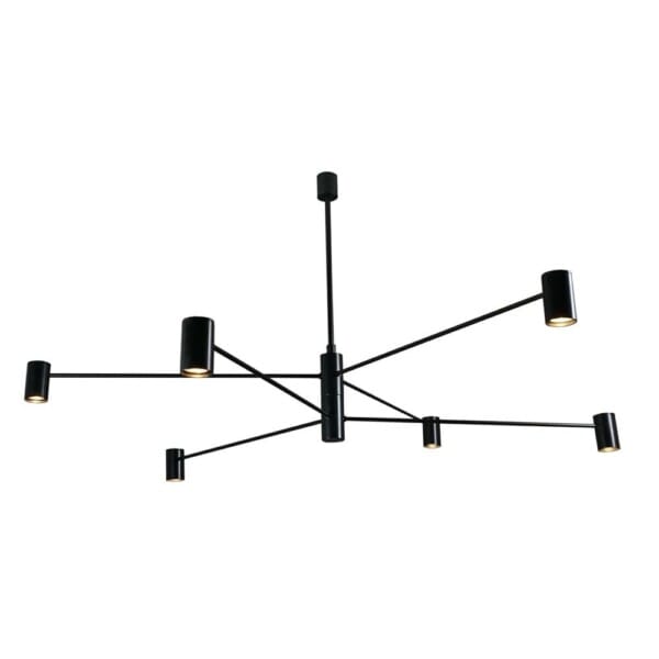 Lampa wisząca Dakata 6 - Czarna 5638 - Antigo