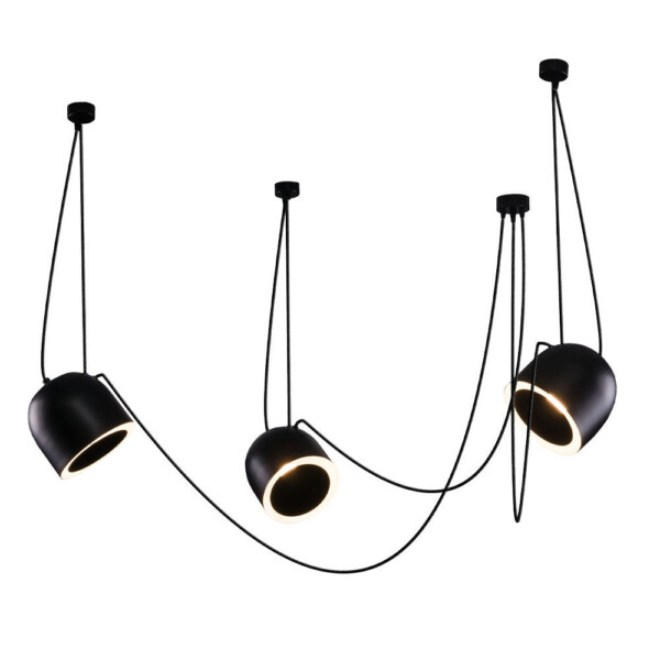Lampa wisząca DOBO 3 - Czarna 9037 - Antigo