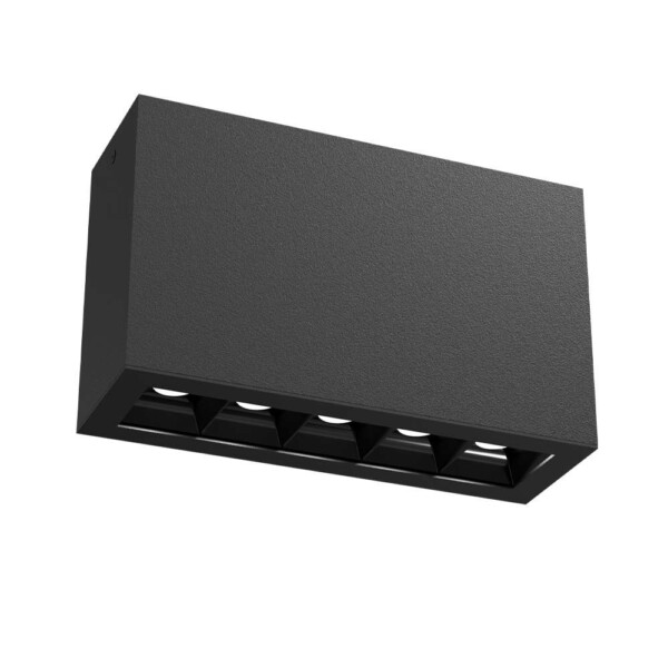 Plafon A - Glare 5 - Czarny (100 mm) 3000K 1037  - Antigo