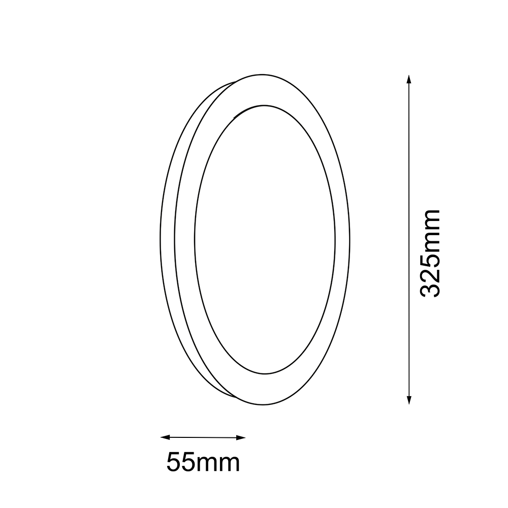 Kinkiet Disk IL - Czarny (325 mm) 4000K 1283 - Antigo - obrazek 2
