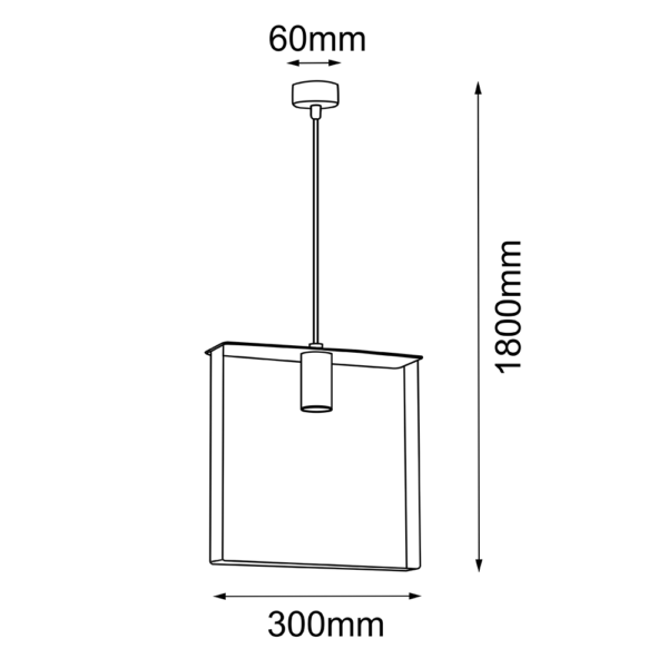 Lampa wisząca Ortiga 5 - Biała (300 mm) 5156  - Antigo