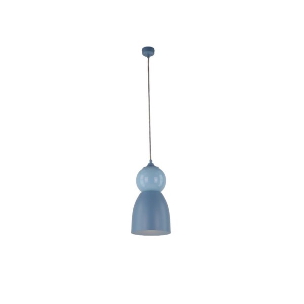 Lampa wisząca ceramiczna TIGALI 4 niebieski denim 5244 - Antigo