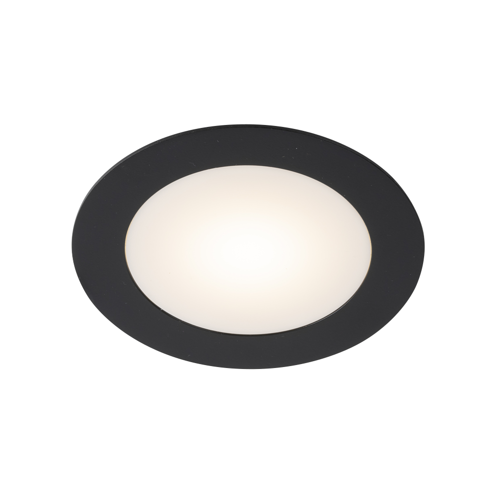 Lampa wpuszczana Tottori IL - Czarna (125 mm) IP44 4000K 8579 - Antigo