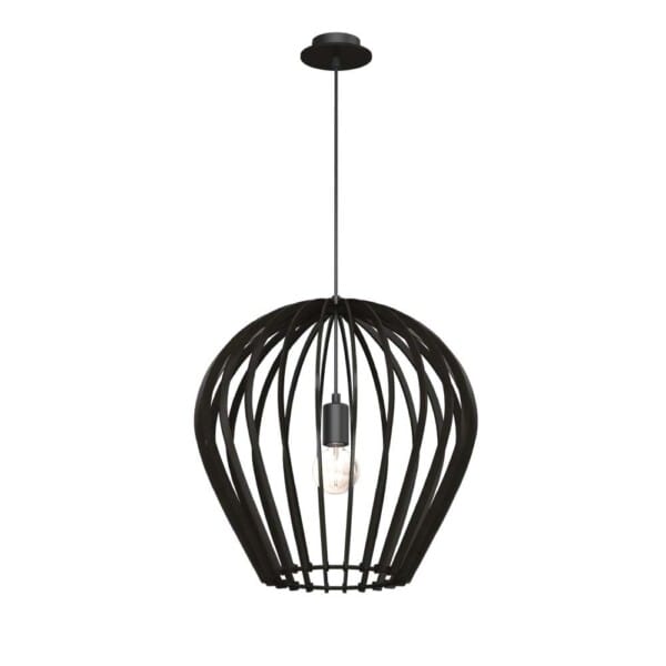 Lampa wisząca Bala - Czarna sklejka (460 mm) 5019 - Antigo