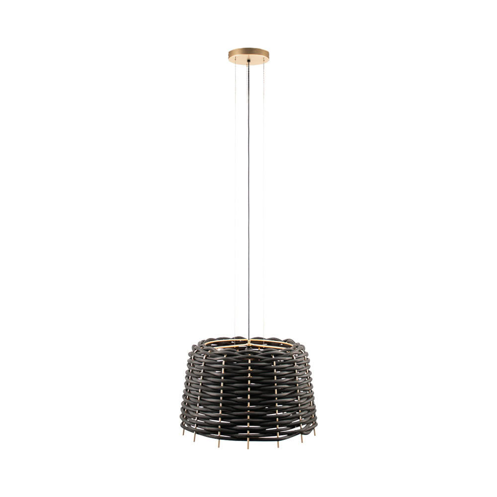Lampa wisząca Suami O 60 - Czarna-Srebrny mat (630 mm) 5090 - Antigo