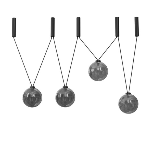 Lampa wisząca iO 4 - Czarna (1900 mm) 9146  - Antigo