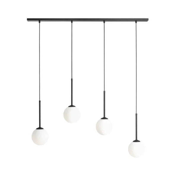 Lampa wisząca nowoczesna BOSSO 4 BLACK 1087L1 - Aldex