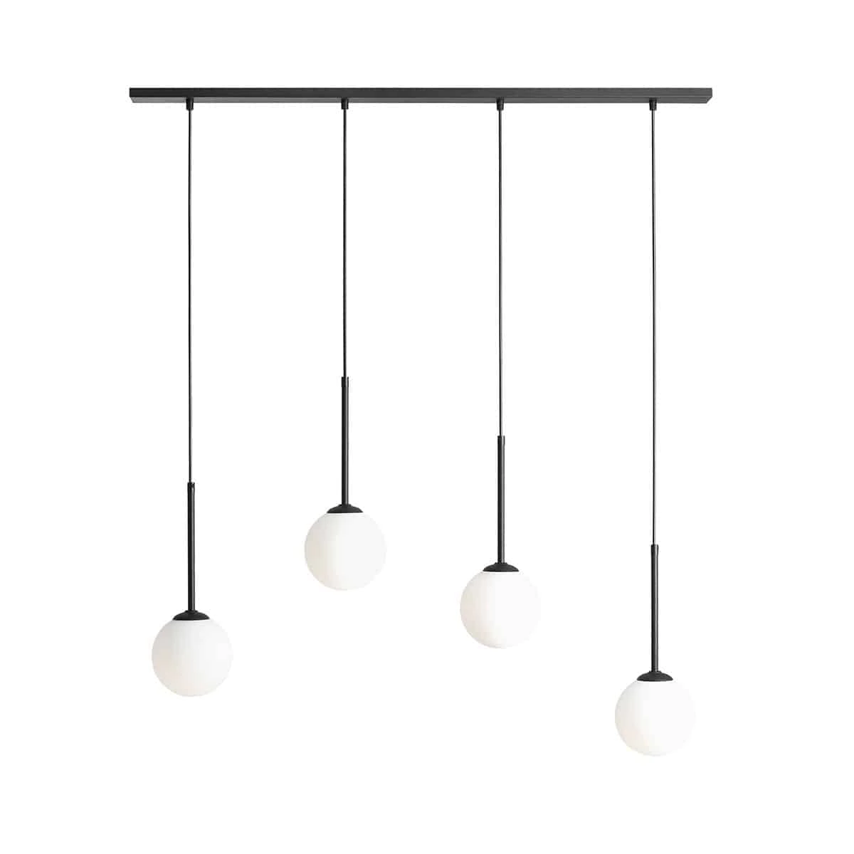 Lampa wisząca nowoczesna BOSSO 4 BLACK 1087L1 - Aldex