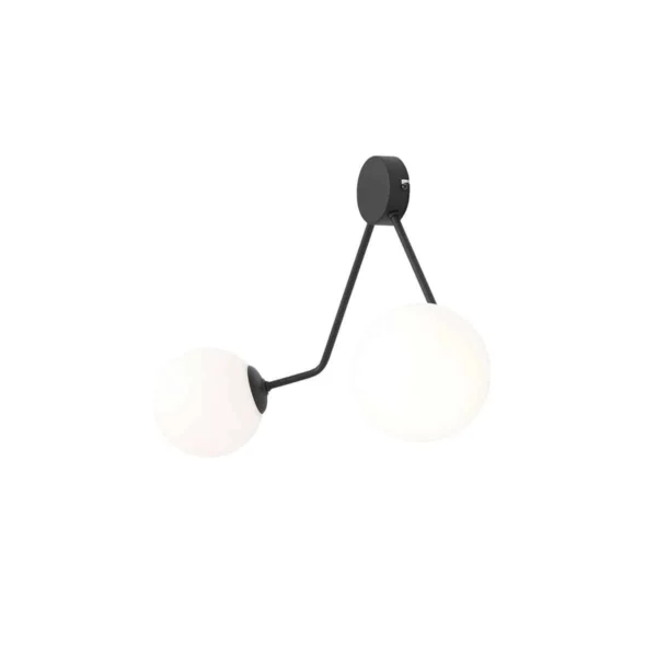 Kinkiet nowoczesny HOLM 2 BLACK 1082D1 - Aldex