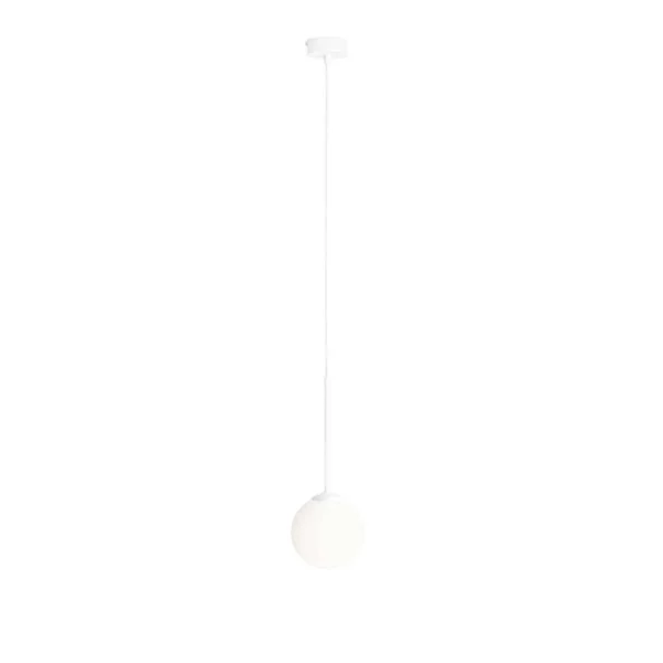 Lampa wisząca nowoczesna biała kula BOSSO MINI 14 WHITE 1087XXS - Aldex