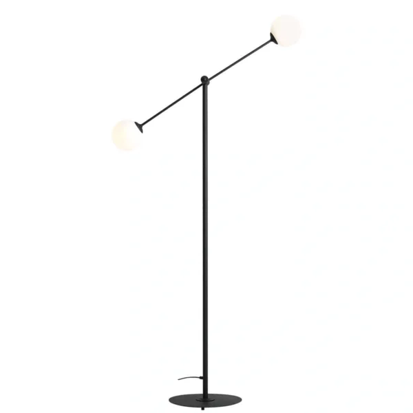 Lampa stojąca designerska OHIO BLACK 1081A1 - Aldex