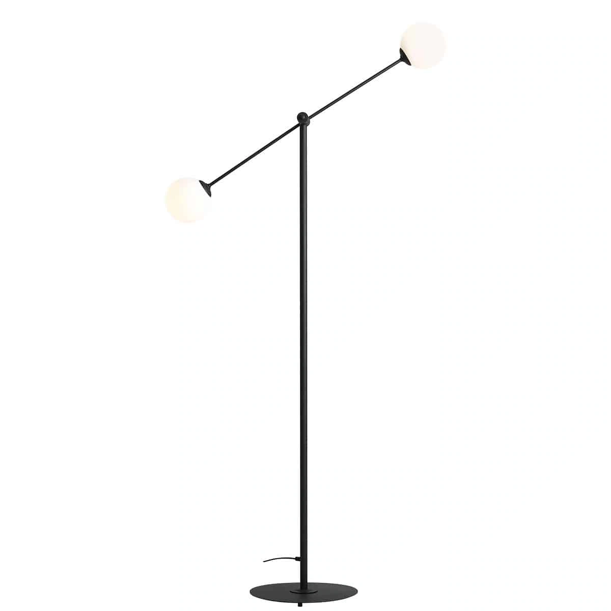 Lampa stojąca designerska OHIO BLACK 1081A1 - Aldex