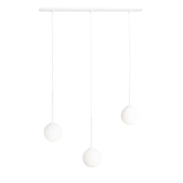 Lampa nad stół wisząca nowoczesna BOSSO 3 WHITE 1087E - Aldex