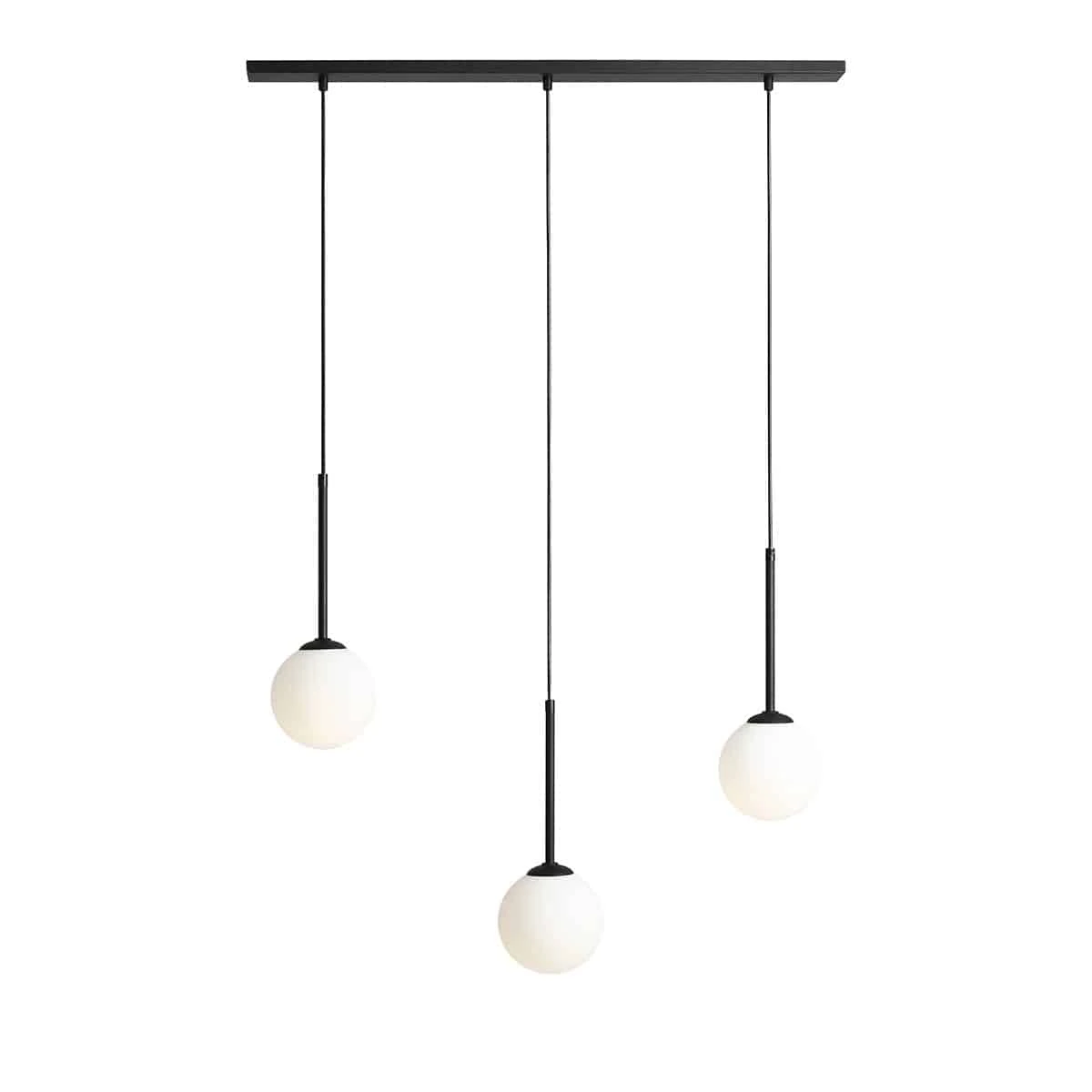 Lampa nad stół wisząca nowoczesna BOSSO 3 BLACK 1087E1 - Aldex