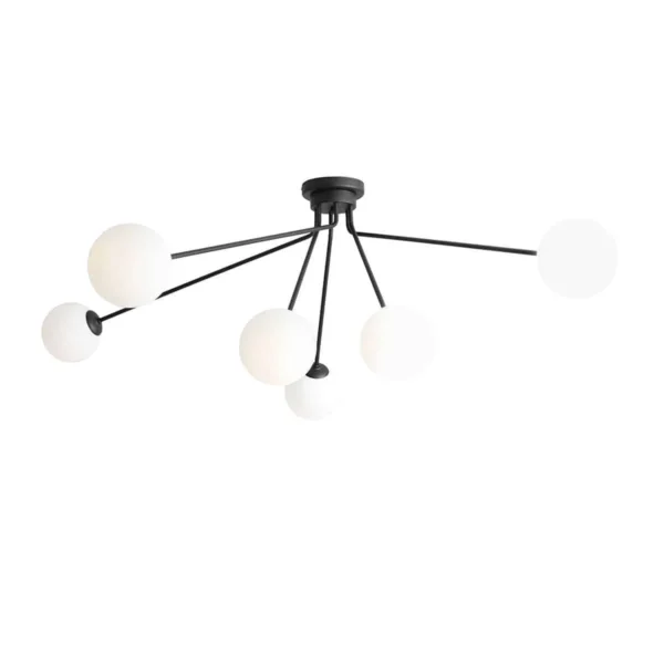 Plafon loft HOLM 6 BLACK 1082PL_K1 - Aldex