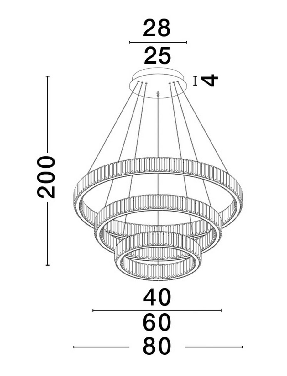 Lampa designerska wisząca nowoczesna LEDOWEBAUTA LE42671 - Luces Exclusivas - obrazek 6