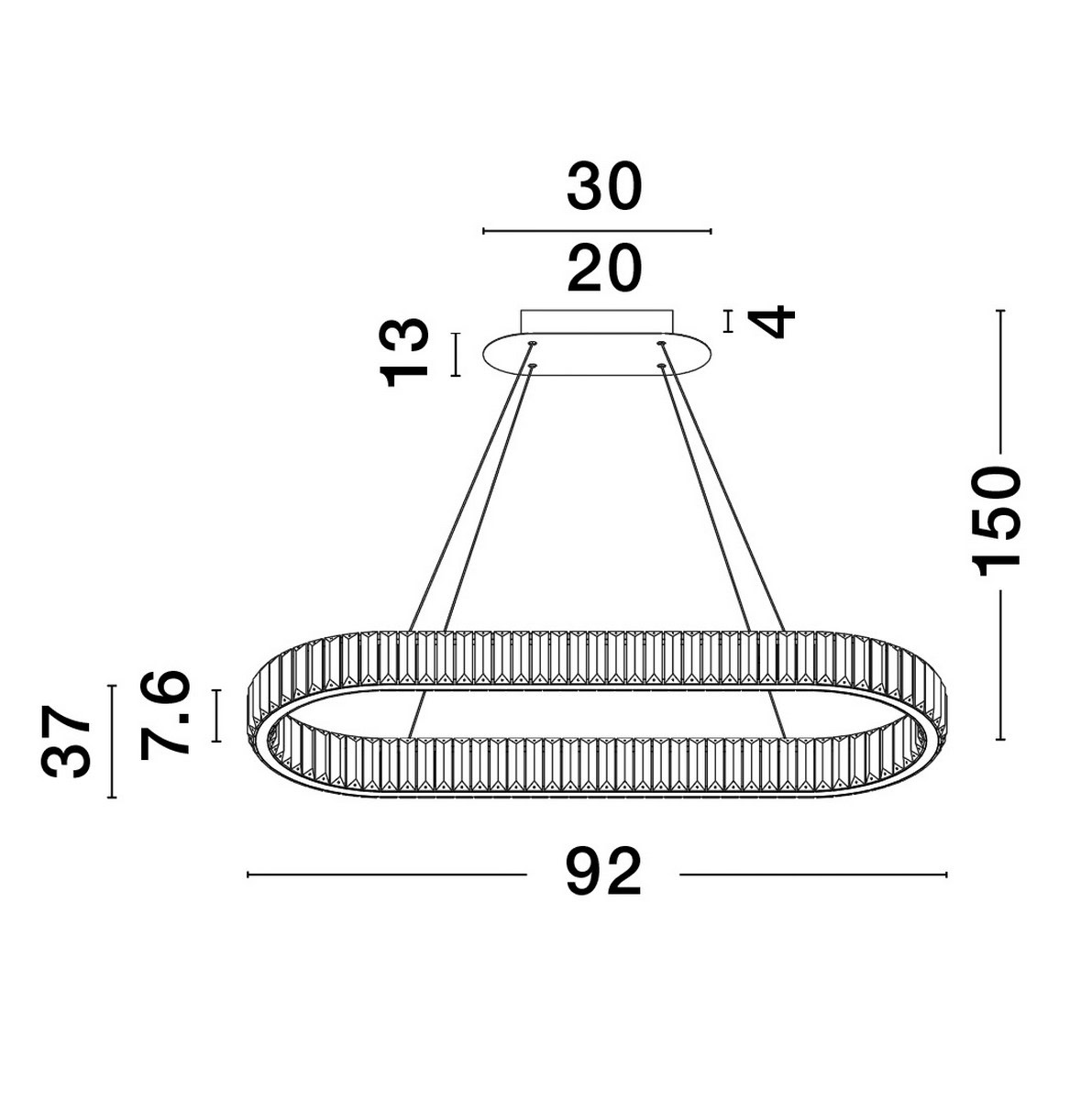 Lampa designerska wisząca nowoczesna LEDOWEBAUTA LE42672 - Luces Exclusivas - obrazek 6