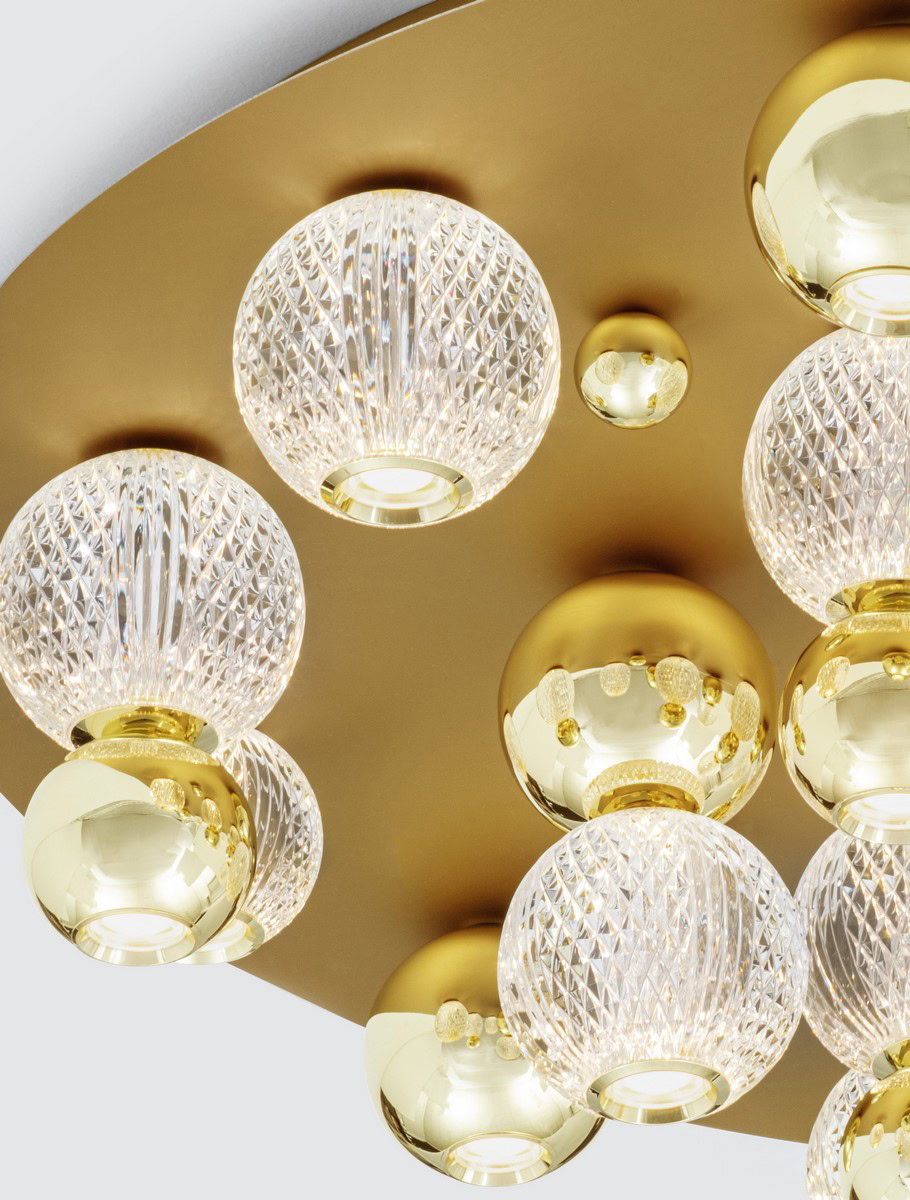 Lampa złota sufitowa nowoczesna LEDOWEPONCE LE42707 - Luces Exclusivas - obrazek 3