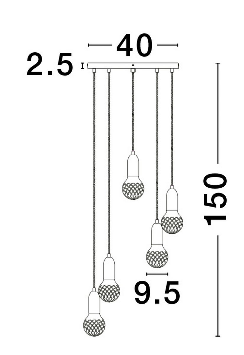 Lampa wisząca nowoczesna BANI LE42711 - Luces Exclusivas - obrazek 6
