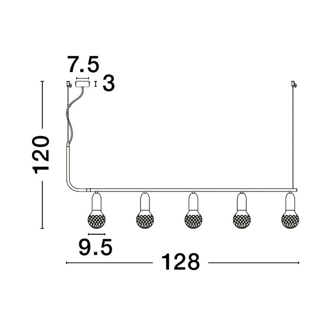 Lampa wisząca nowoczesna BANI LE42712 - Luces Exclusivas - obrazek 6