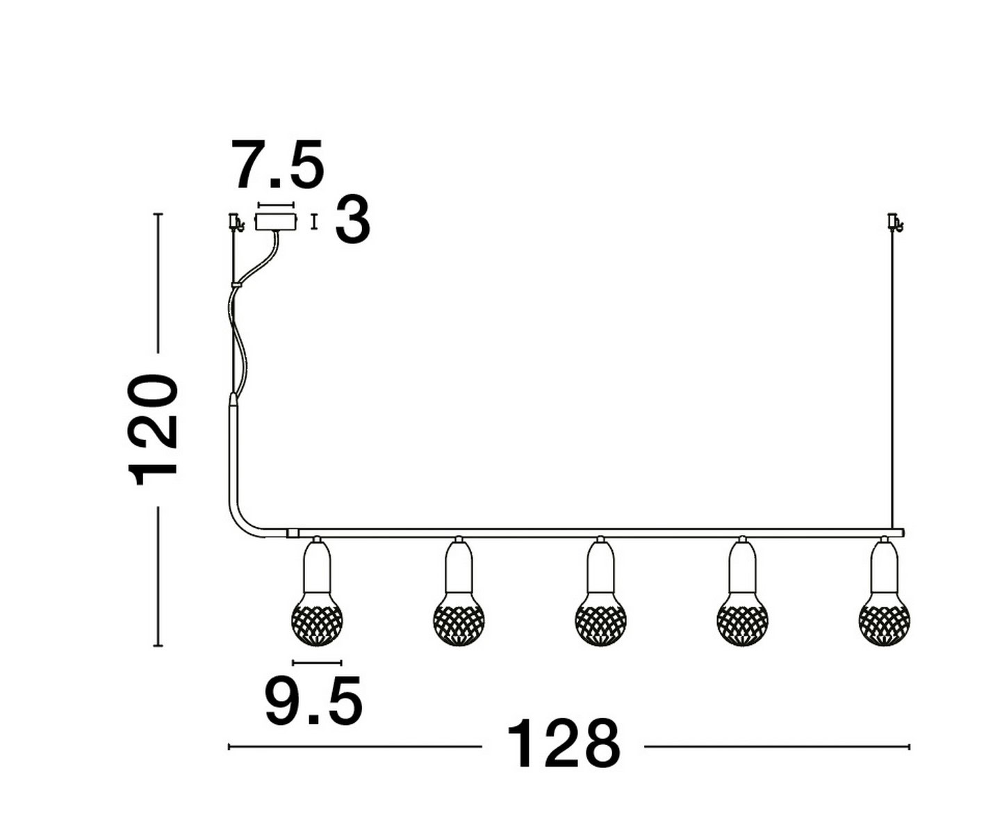 Lampa wisząca nowoczesna BANI LE42716 - Luces Exclusivas - obrazek 5