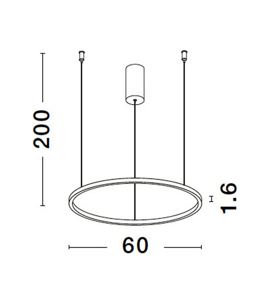 Lampa wisząca TOLUCA LE42786 - Luces Exclusivas - obrazek 3