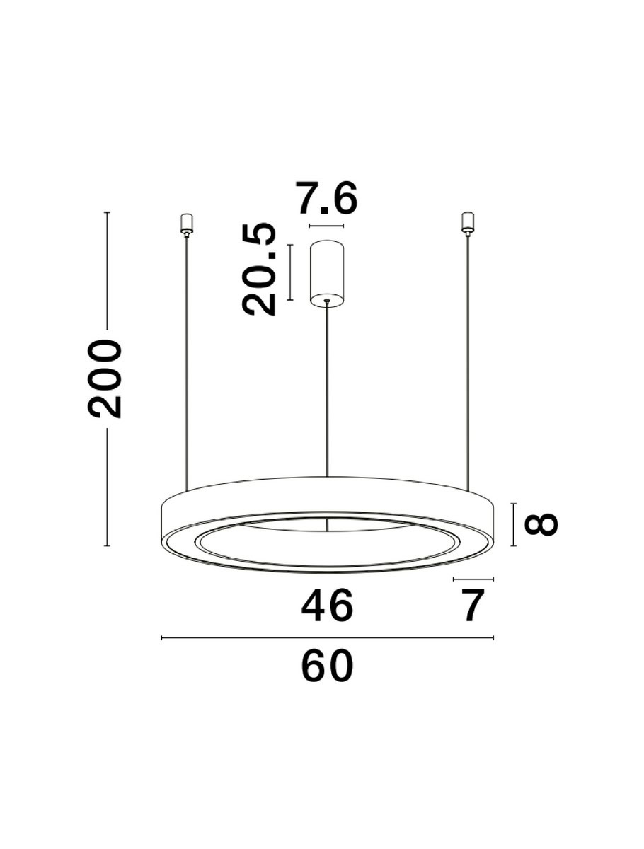 Lampa wisząca SONORA LE42809 - Luces Exclusivas - obrazek 3