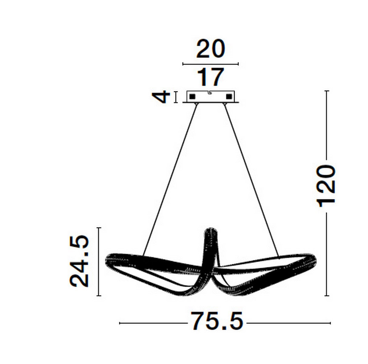 Lampa wisząca AMECA LE42817 - Luces Exclusivas - obrazek 4