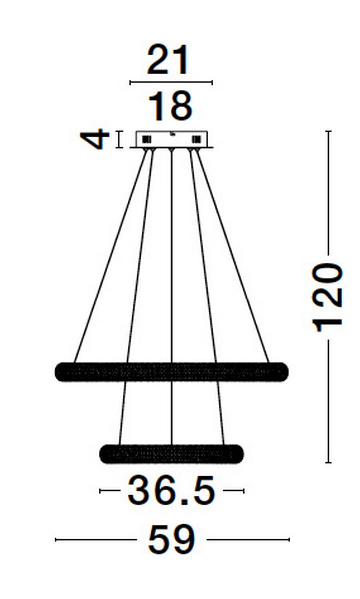 Lampa wisząca AMECA LE42818 - Luces Exclusivas - obrazek 4
